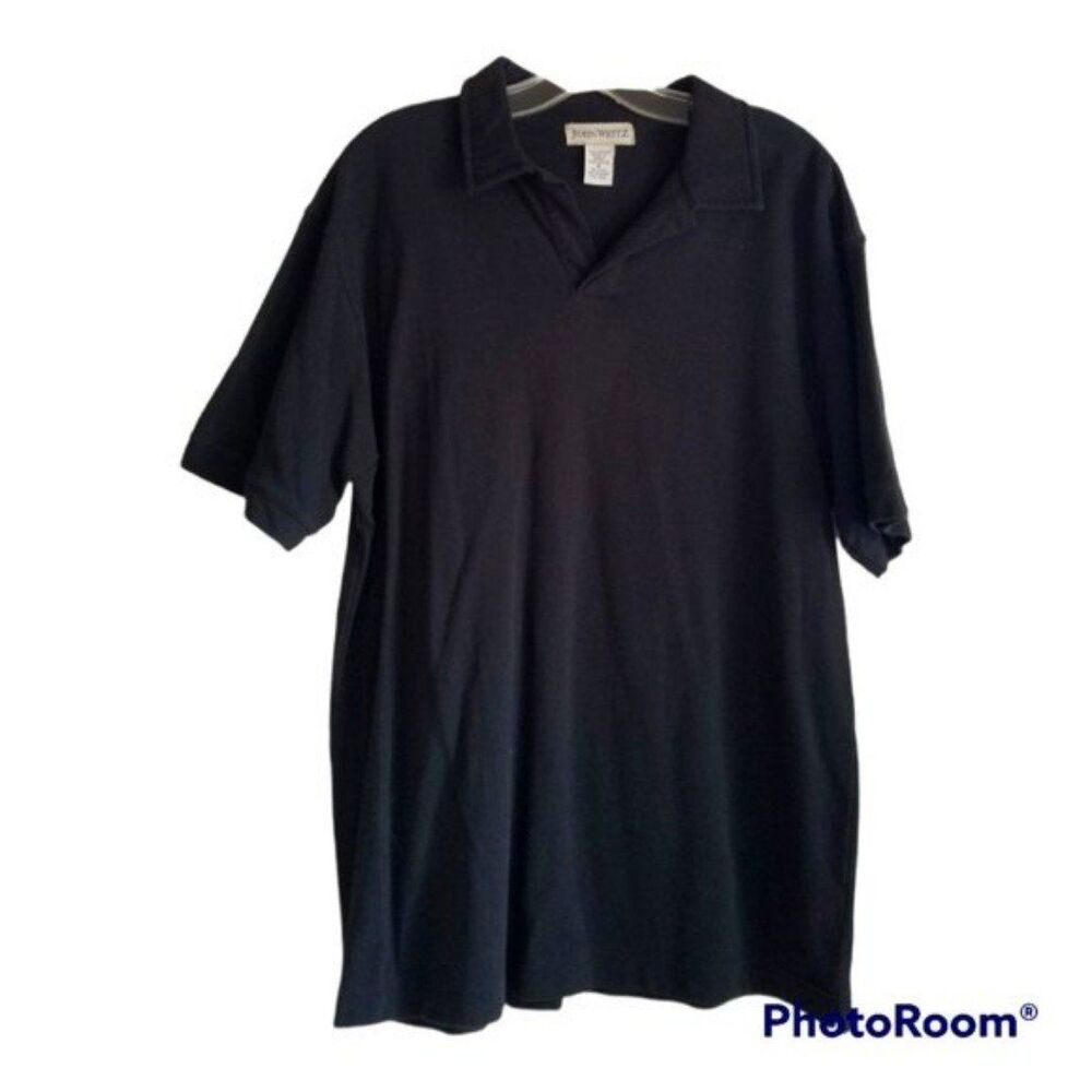 John Weitz Black Polo Shirt Size M